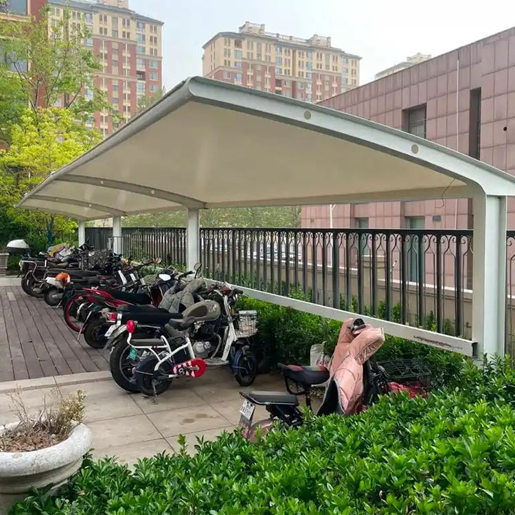 永平县膜结构电动车棚